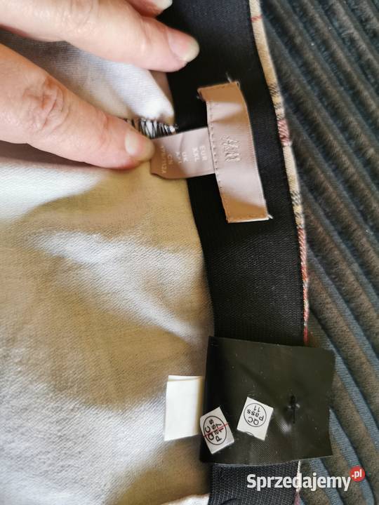 nowe spodnie w kratę 4446 kolorowy Lublin