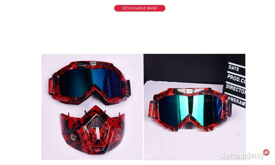 MASKA GOGLE OKULARY CROSS MOTOCYKLA ROWERU QUADA Mysłowice