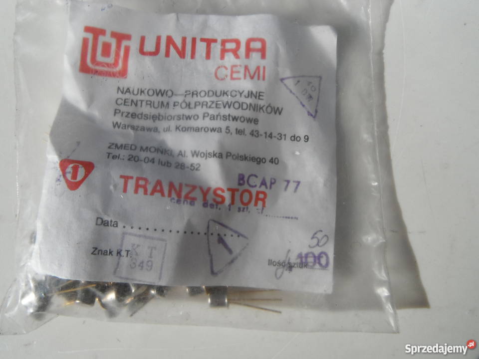 Tranzystor CEMI serii BCXXX i inne Nowe Części i akcesoria Barak sprzedam
