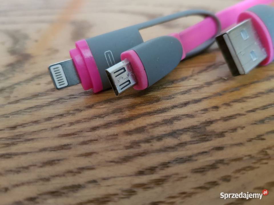 kabel 1 metr 3 w jednym usb silikonowy Pozostałe Kielce