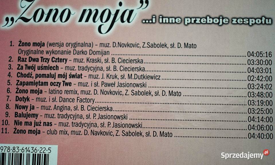 Masters Żono moja Płyta CD CD Chełmno