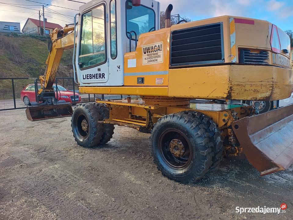 LIEBHERR A 316 KOPARKA KOŁOWA Szybkozłącze Racławice