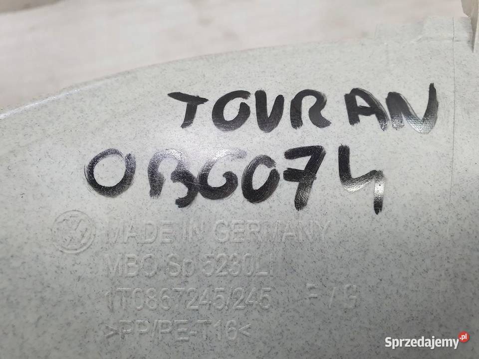 OSŁONA SŁUPKA C PRAWY TYŁ VW TOURAN 1T086724 Osłony i zaślepki wielkopolskie sprzedam