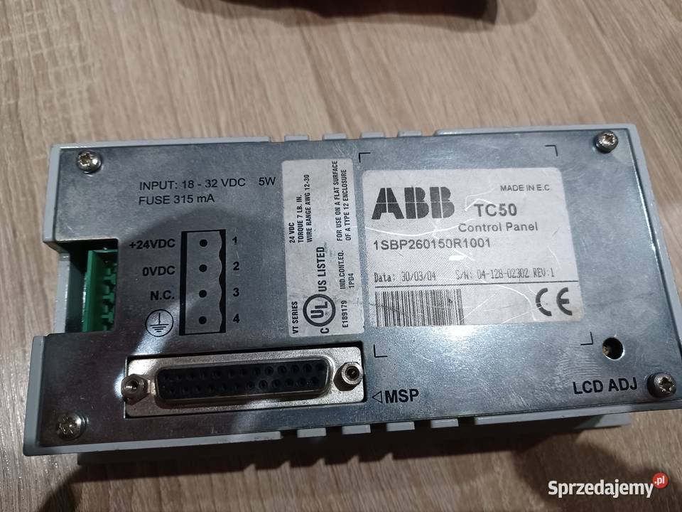 ABB TC50 control panel elektronika przemysłowa Częstochowa