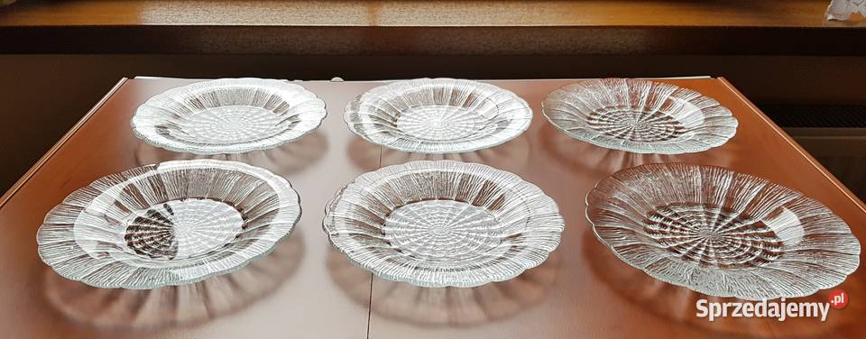 Talerzyki Cora ok19 Ząbkowice szkło PRL śląskie Dąbrowa Górnicza