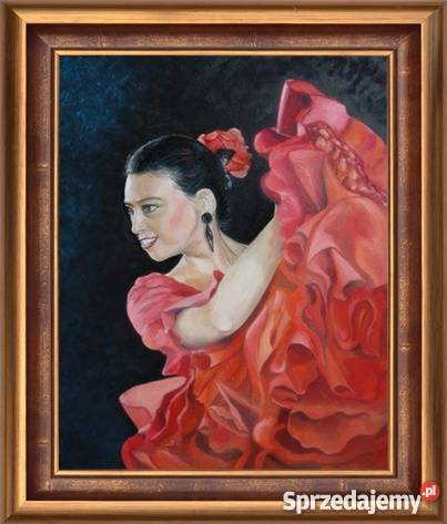 Obraz olejny Hiszpańska tancerka Malarstwo lubelskie Lublin