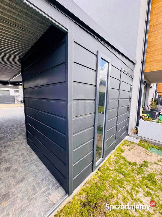 Carport wiata samochodowa 35x6 m pomieszczenie