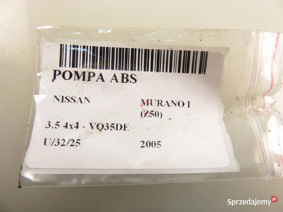 POMPA ABS NISSAN MURANO I Z50 06210905223 Układ ABS i ESP