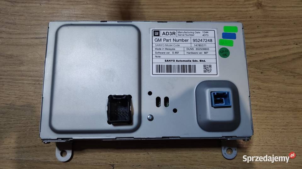 Ekran wyświetlacz radia Zafira C 95247248 liczniki, zegary Bytom