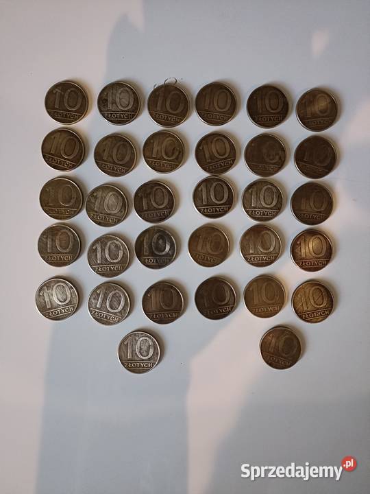 Monety 10 z roku 1989 i 1990 Antyki Częstochowa sprzedam