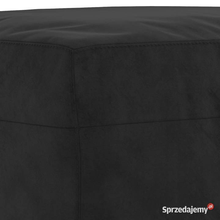 4cz komplet wypoczynkowy czarny obity aksamitem Warszawa