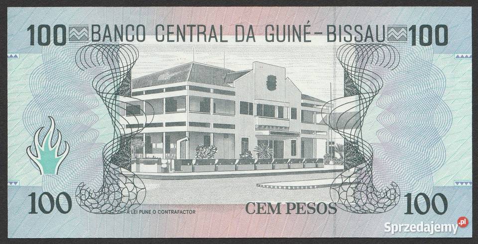 GWINEA BISSAU 100 PESOS 1990 STAN BANKOWY UNC Łódź