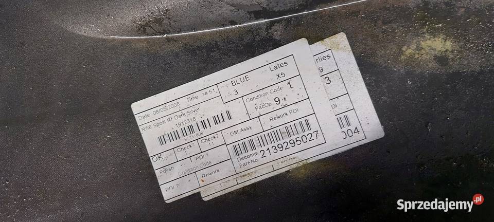 ZDERZAK TYŁ MINI COOPER S R56 R57 7147886 LAK wielkopolskie sprzedam