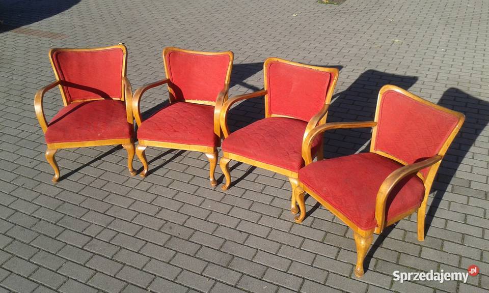 Fotel PRL design Art Deco Ludwik lata 40 50 Gdynia