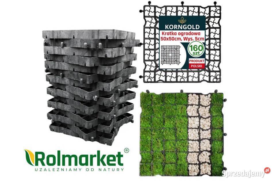 Kratka trawnikowa 50x50 MOCNA wys 5 na ścieżki Cieśle