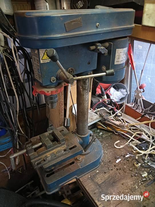Wiertarka stołowa DEDRA stara produkcja imadło