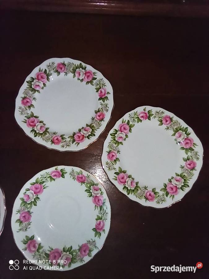 Filiżanka z talerzykiem deserowymColclough Made Gdańsk