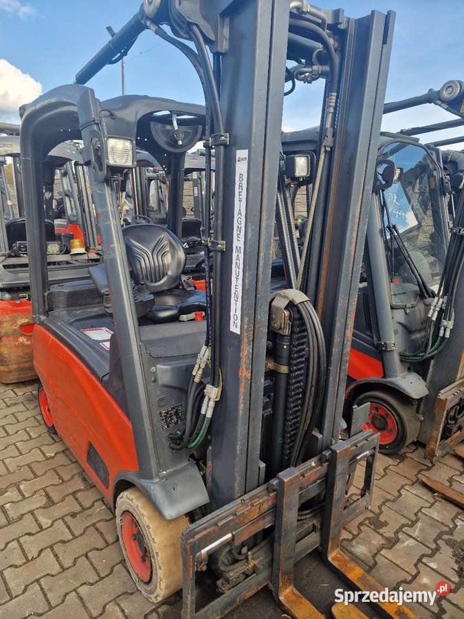 Linde E16 2009r Triplex przesuw boczny wózek Lubliniec