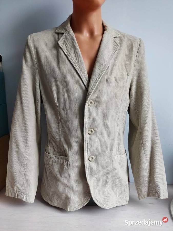 Marynarka sztruksowa Carry męska beżowa Głuchołazy sprzedam