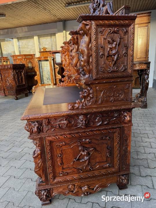 Biurko unikatowe neorenesans antyk Kraków