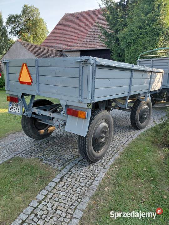 Zarejestrowana przyczepa rolnicza Piława D44 B Przyczepy rolnicze dolnośląskie Marcinowice
