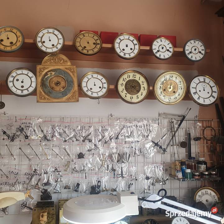 Biała tarcza porcelanowa 185 do zegara linkowego