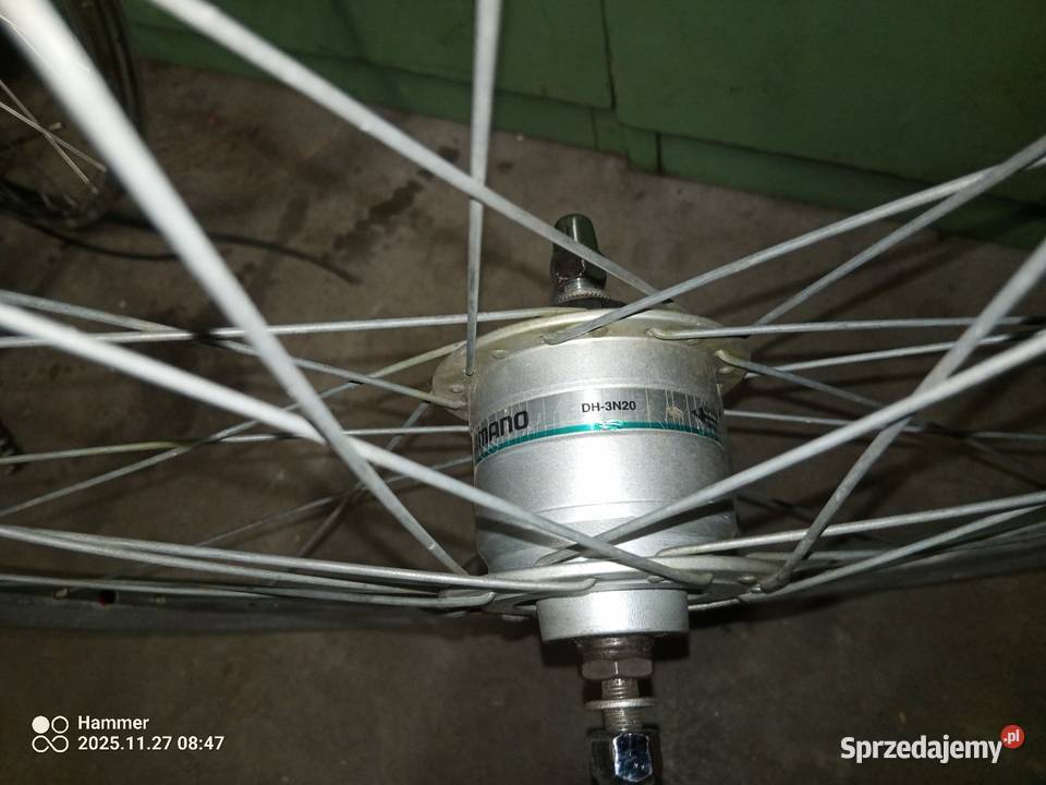 Koło 26 z prądnicą w piaście lubuskie Ciosaniec sprzedam