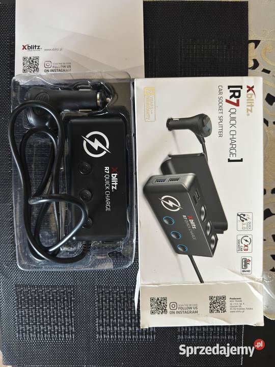 Rozdzielacz samochodowy Xblitz R7 USB QC 30 z Pleszew