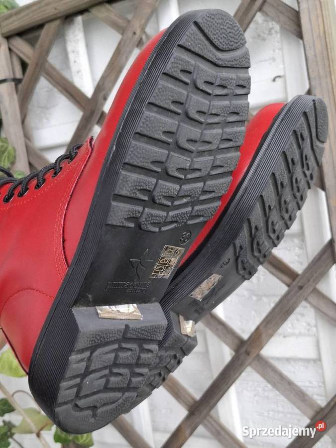Czerwone botki 36 Primadonna wysokie buty glany małopolskie Kraków