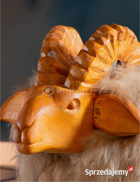 Krzesło baran dekoracyjny kremowy małopolskie Szaflary