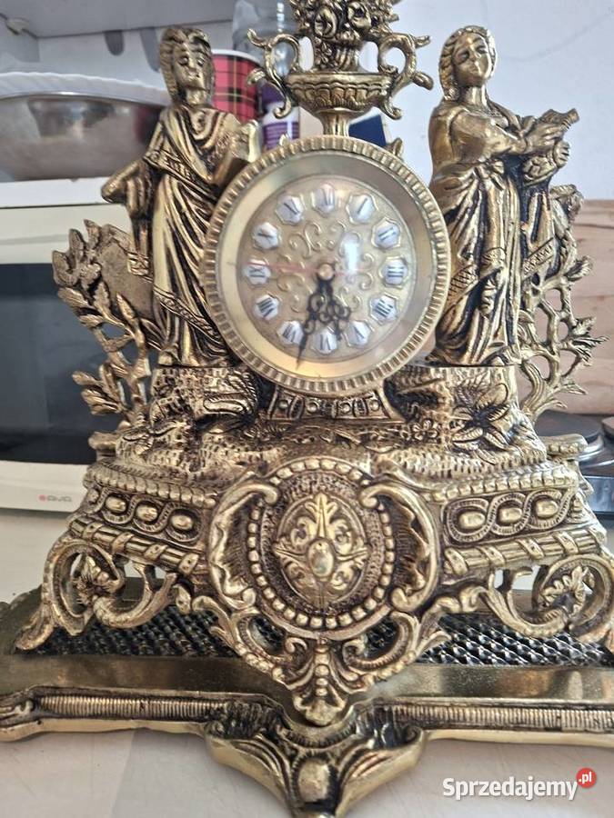 Mosiężny zegar kominkowy Rzeszów sprzedam