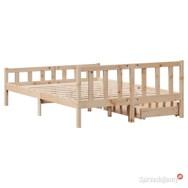 Rama łóżka bez materaca lite drewno sosnowe sprzedam