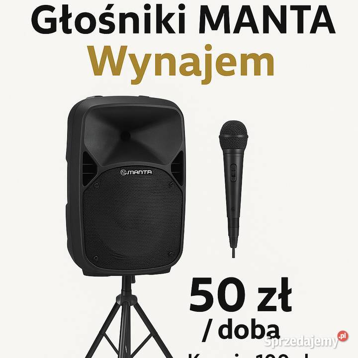 Wynajmę zestaw nagłośnieniowy + mikrofon