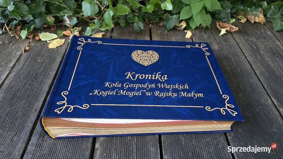 Kronika B4 z dowolnym złotym nadrukiem twarda
