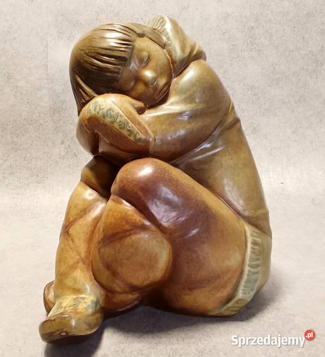 LLADRO 2007 Eskimos Eskimo Boy Nino Esquimal Porcelana i szkło Warszawa