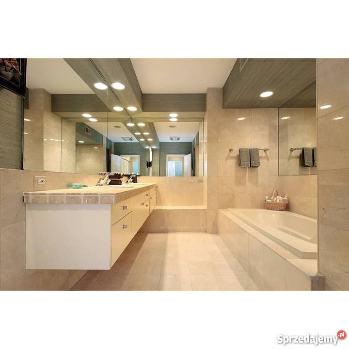 Kamień naturalny Marmur polerowany Crema Marfil Budownictwo i akcesoria Lublin