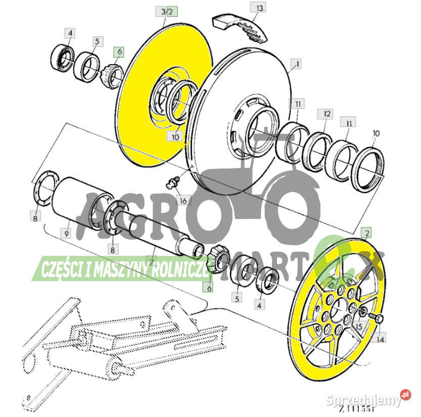 Z10646 Z11460 KRĄŻEK LINOWY JD Wichrów sprzedam