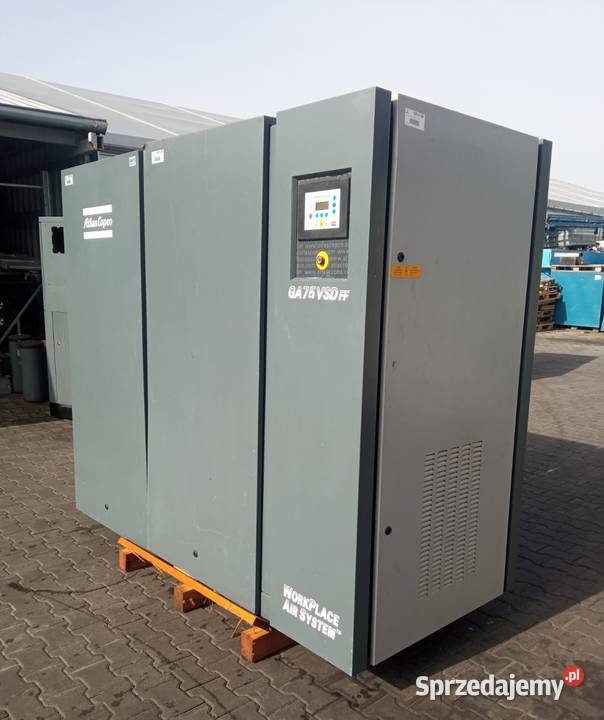 Sprężarka śrubowa kompresor ATLAS COPCO GA75 Wilków sprzedam