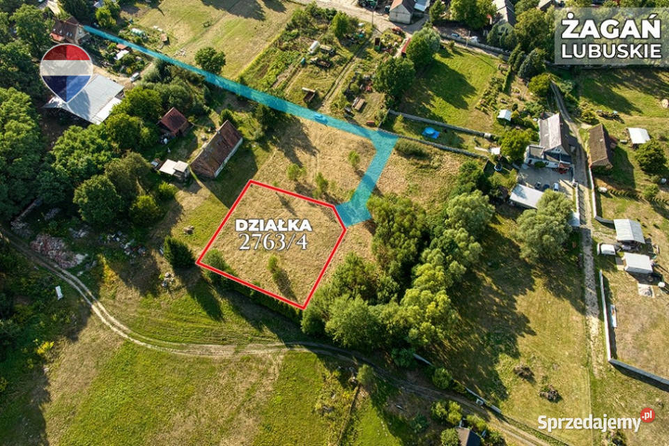 Na sprzedaż działka 1201 m Oś Moczyń Żagań