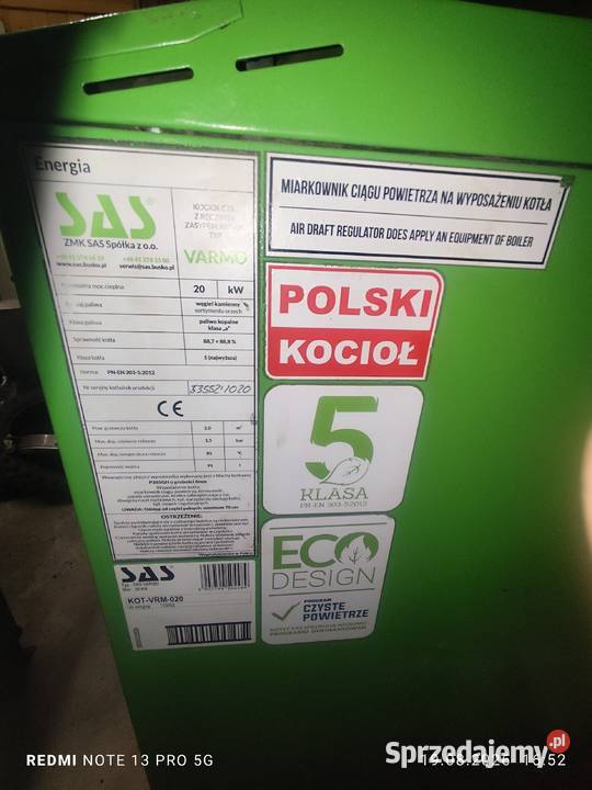 Piec Sas varmo 20 kw Kotły i Piece CO