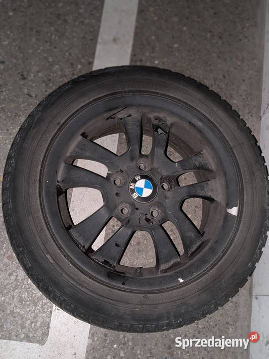 Felgi BMW czarne z oponami kompletne koła opony