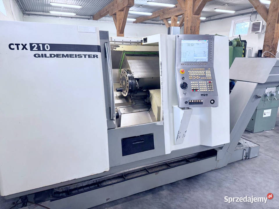 Tokarka CNC GILDEMEISTER CTX 210 V3 napędzane Zabór