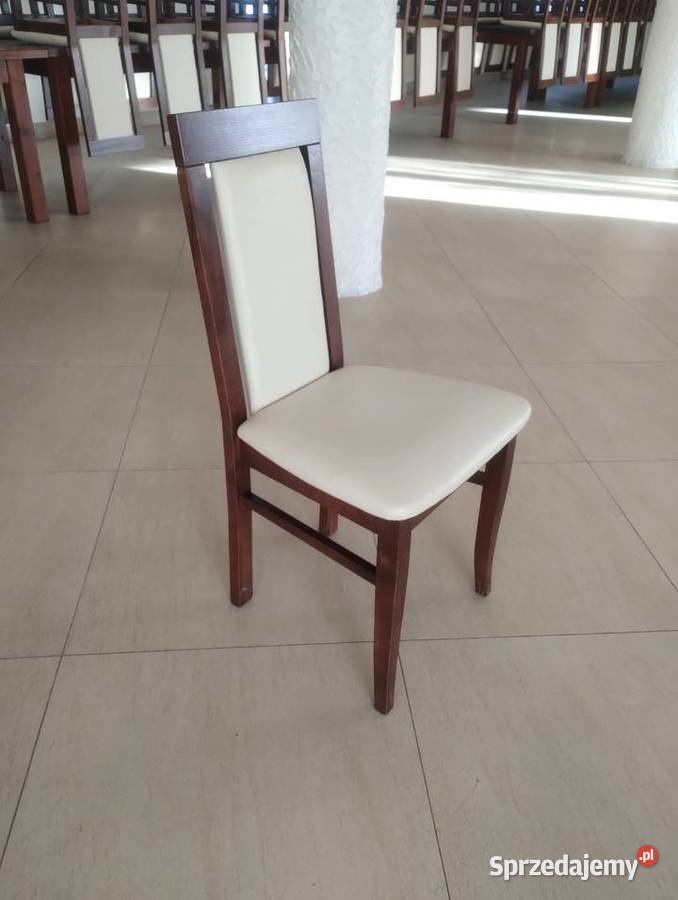 Krzesła drewniane z obiciem tapicerskim lubelskie Zamość
