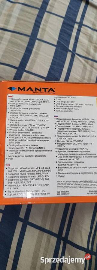 Odtwarzacz manta stan nieznany Warszawa