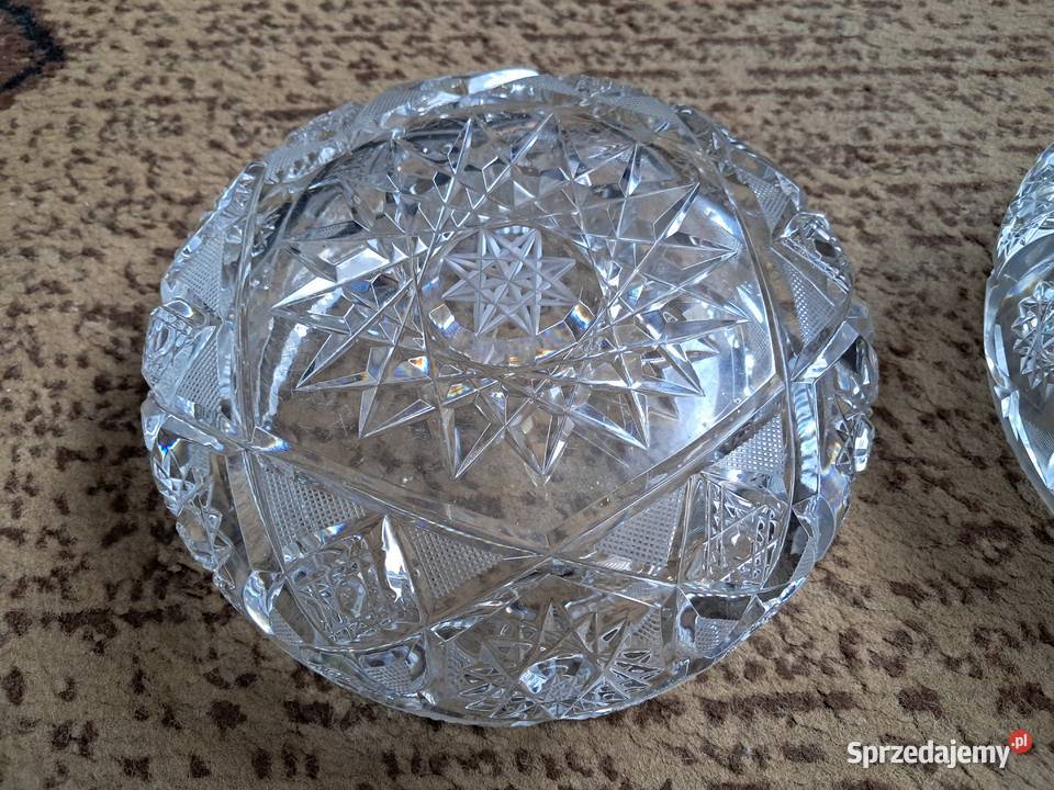 Popielniczka kryształowa PRL pomorskie Gdańsk
