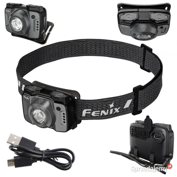 Latarka czołowa Fenix HL12R V20 ciemnoszara mazowieckie Warszawa