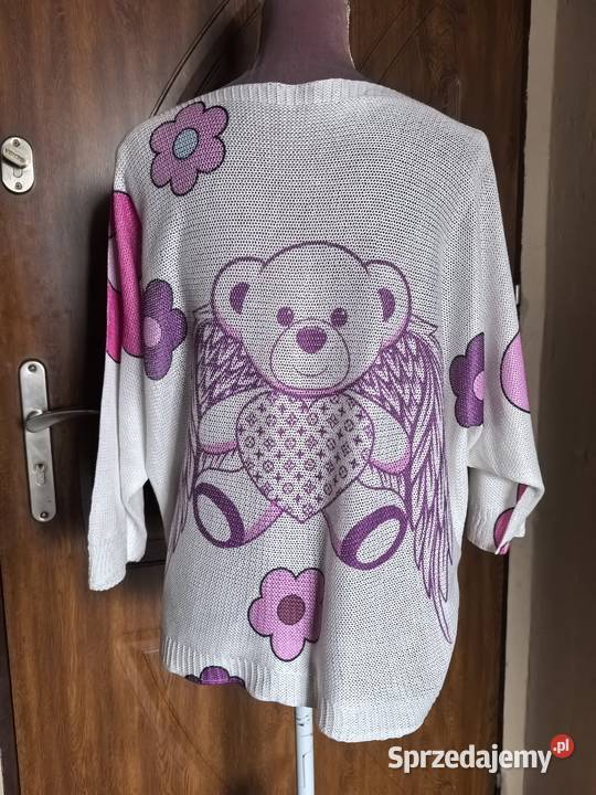 Sweter nicianka damski one size oversize Wkładane przez głowę  Wrocław