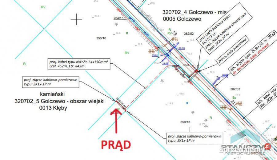Działka Golczewo 1350m2 30m zachodniopomorskie
