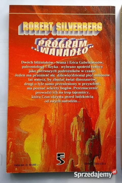 Robert Silverberg Program Wahadło Amber SF 1994r Rok wydania 1994 pomorskie Gdynia