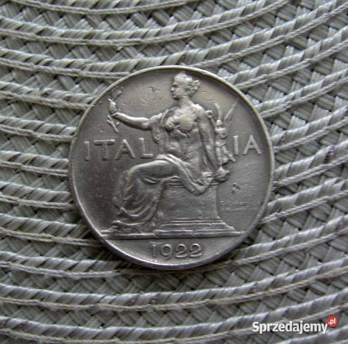 Włochy 1 Lir 1922r Kalisz